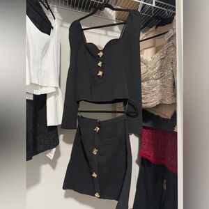 Self- Portrait black knit sweater set, can be sold separately